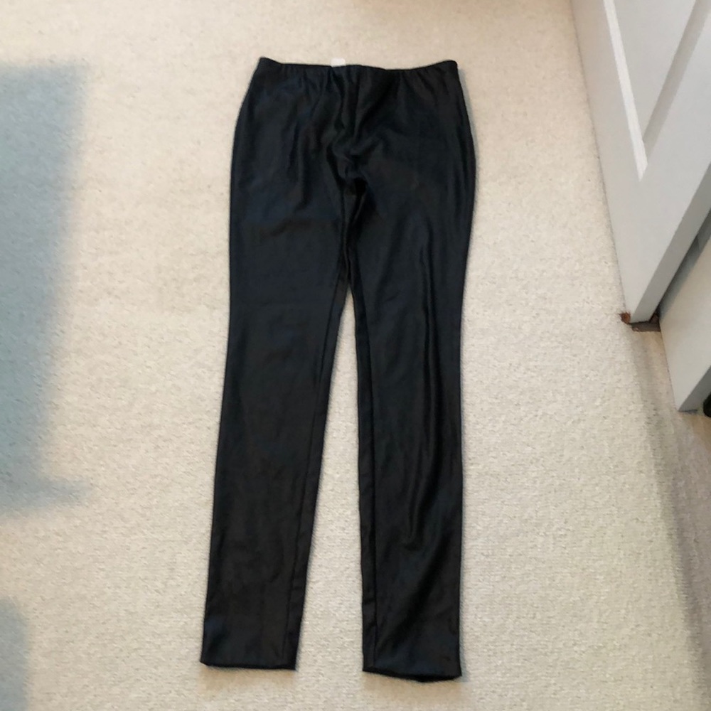 Missoni faux black leather pants